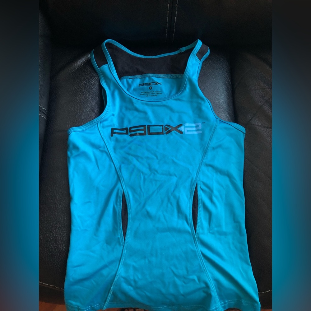 P90x 2 Small Women’s Blue Black Tank top NWOT!